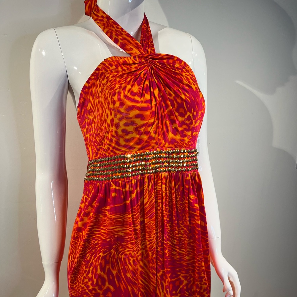 Laundry… Size 10 Leopard Cocktail Mini Dress Bright & Colorful.. New W/ tags